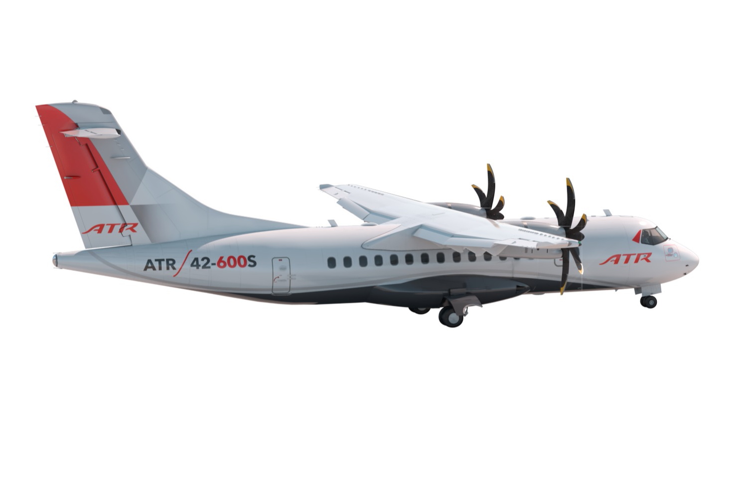 The ATR 42-600S is currently under development and will offer take-off and landing capabilities on runways as short as 800 meters with 40 passengers on board in standard flight conditions. Click to enlarge.