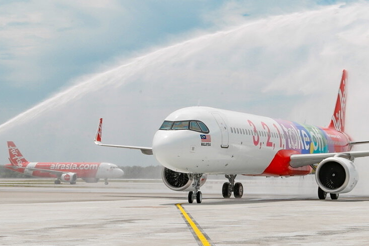 AirAsia's first A321neo arrived at klia2 in November 2019. Click to enlarge.