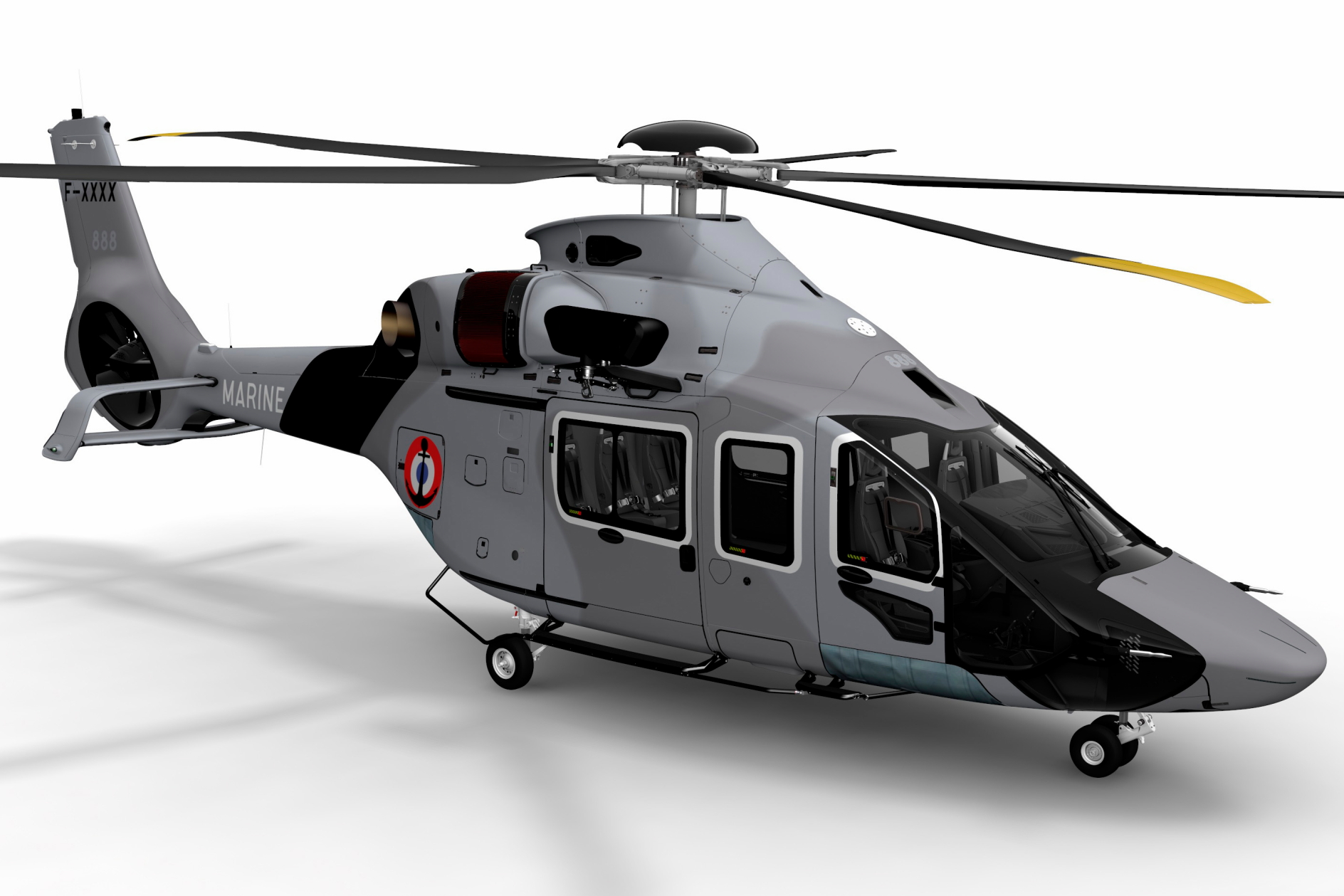 The French Armament General Directorate (DGA) has confirmed an option to Airbus Helicopters, Babcock and Safran Helicopter Engines for two more H160s for the French Navy. Click to enlarge.
