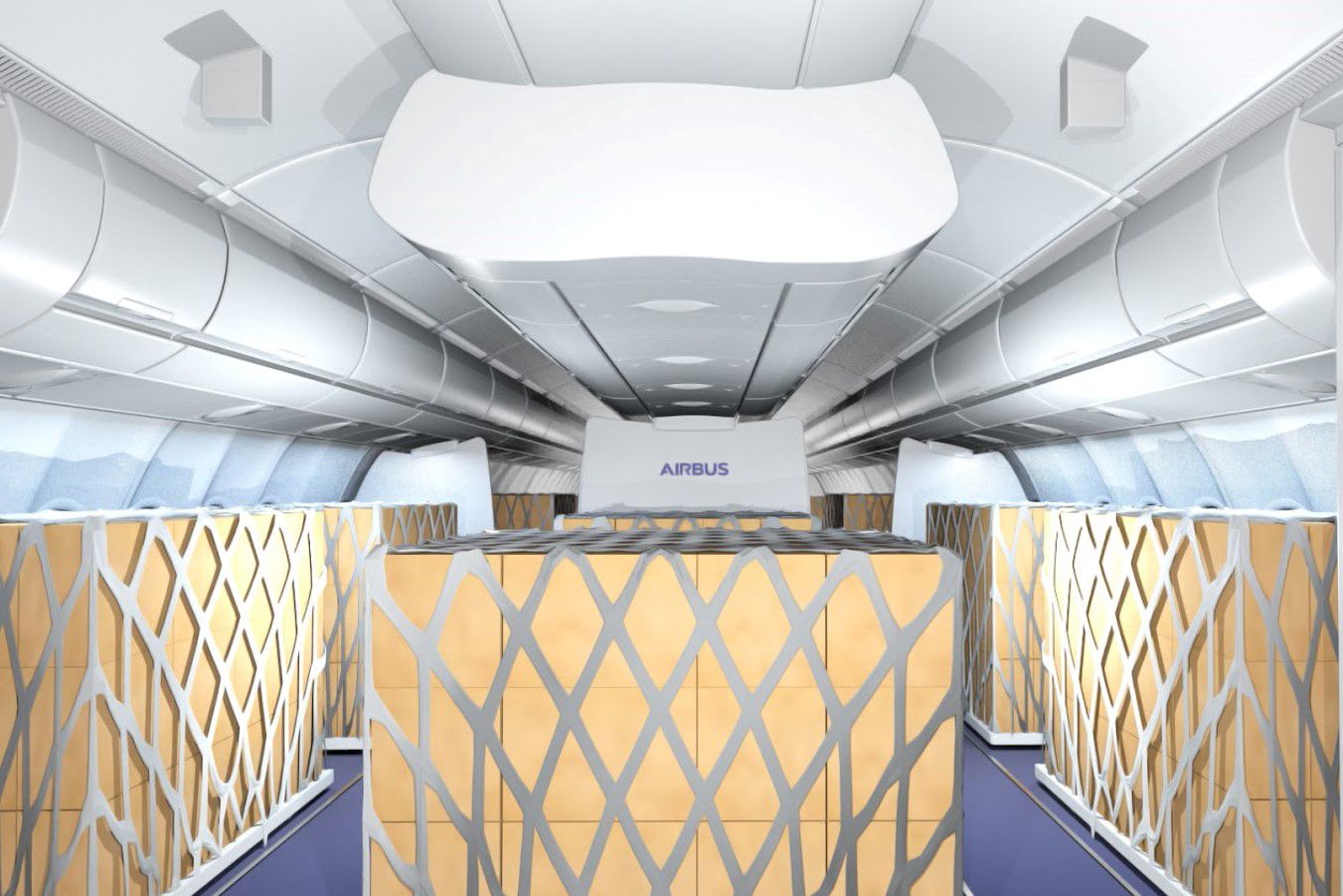 Lufthansa Technik (LHT) has signed a cooperation agreement with Airbus to co-develop temporary “Cargo in the Cabin” solutions for A330 aircraft. This new Supplemental Type Certificate (STC) solution will enable operators to load cargo into the cabins of their A330-200 and A330-300 aircraft. Click to enlarge.