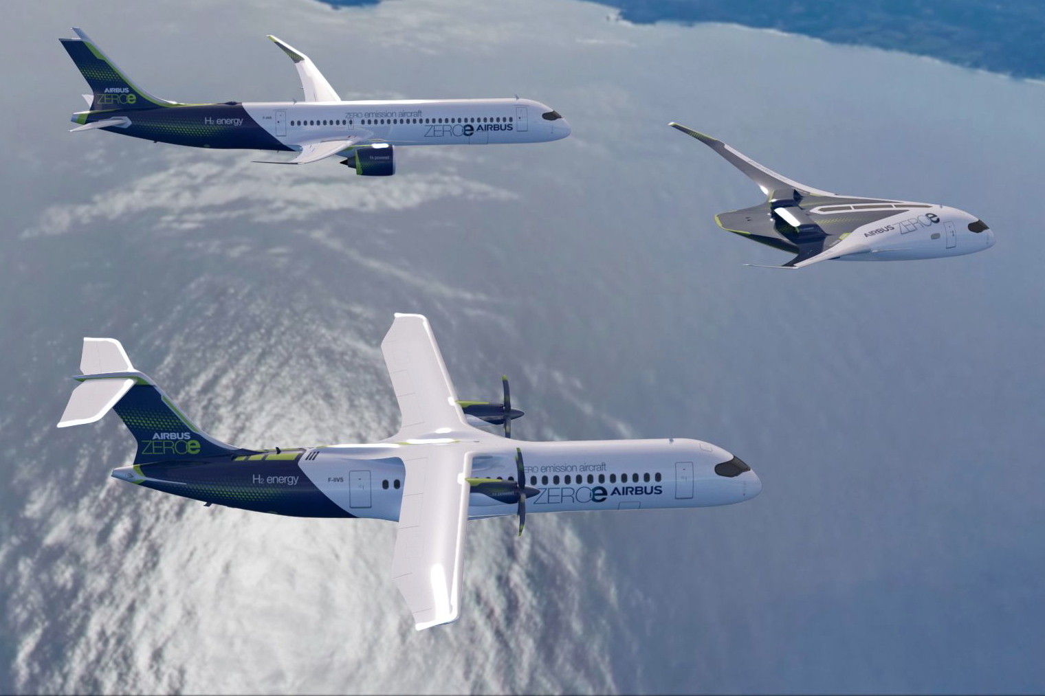 Airbus is aiming to create zero-emission aircraft, with the goal of an entry-into-service by 2035.. Click to enlarge.