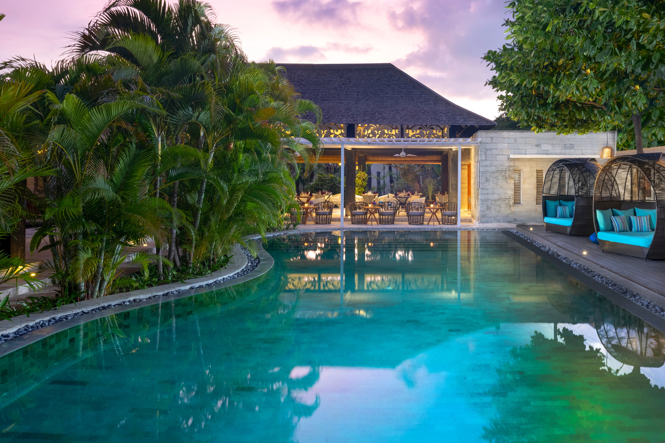 Pool at the Avani Seminyak Resort in Bali, Indonesia. Click to enlarge.