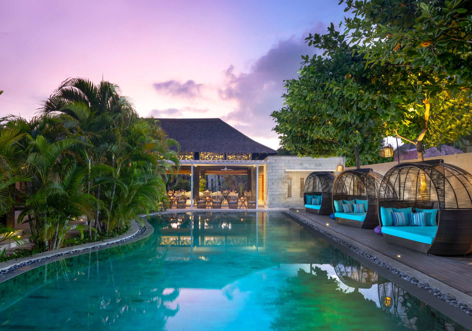 Pool at the Avani Seminyak Bali Resort. Click to enlarge.
