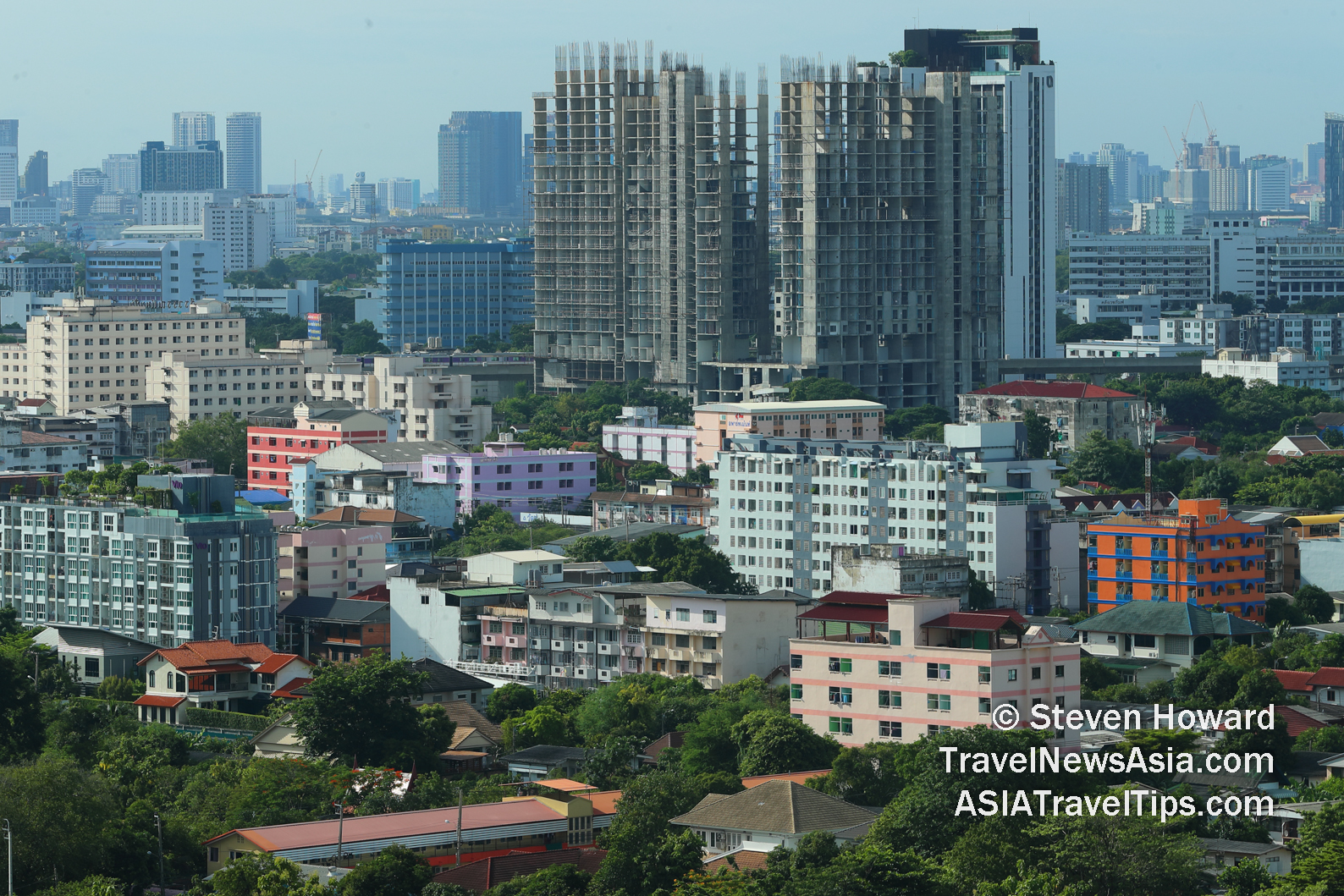 Part of Greater Bangkok, Thailand in August 2021. Picture by Steven Howard of TravelNewsAsia.com Click to enlarge.