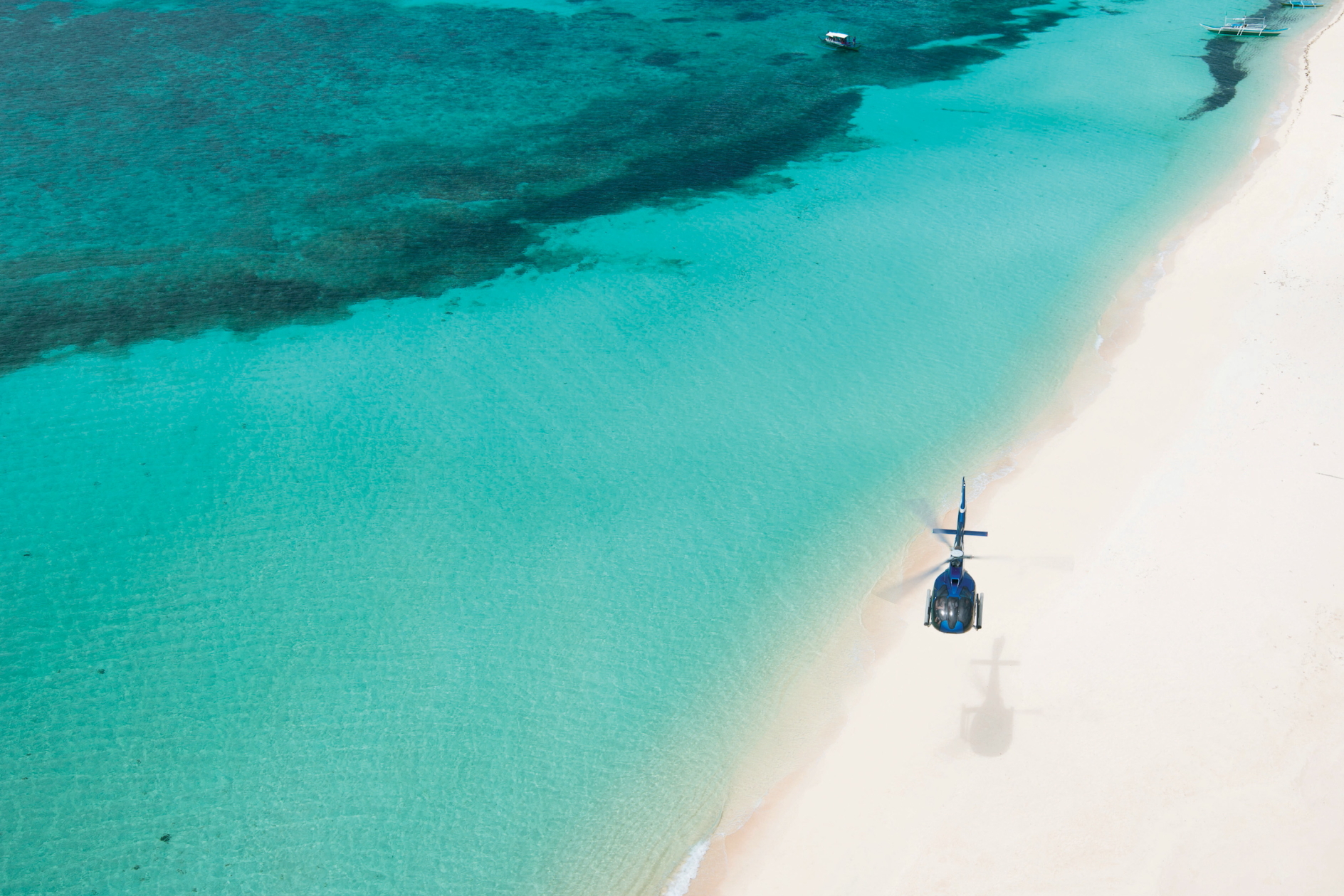 Banwa Private Island in Philippines has partnered with Ascent Flights Global to offer guests with exclusive transfers using seaplanes, helicopters and jets, as needed. Click to enlarge.