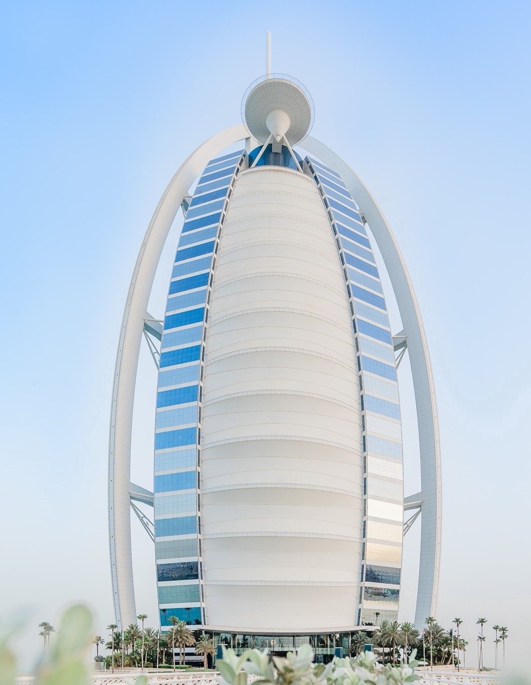One of the world's most iconic hotels, the Burj Al Arab in Dubai. Click to enlarge.