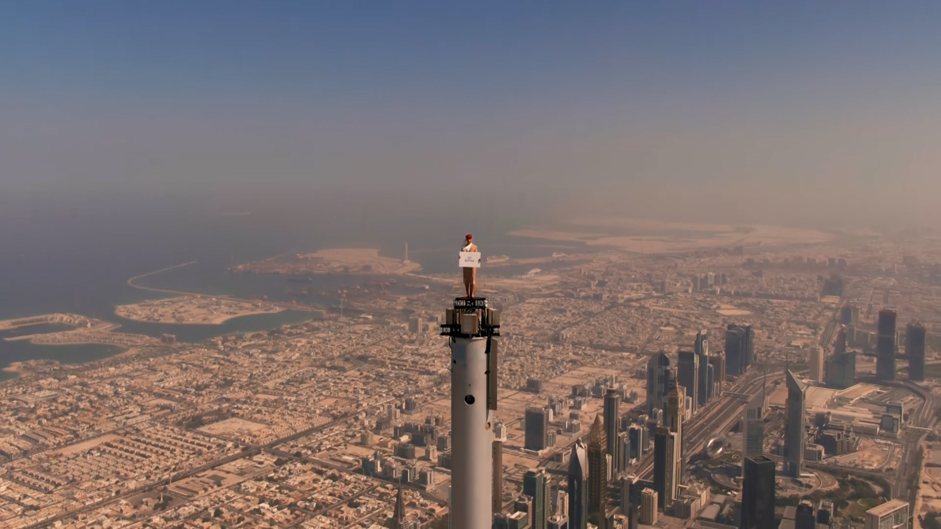 Behind the Scenes of Emirates Airline's Latest Ad - We're on Top of the World. Click to enlarge.