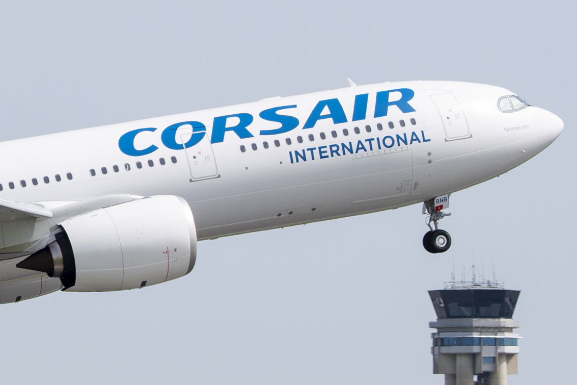 Corsair's first A330-900 (on lease from Avolon) features 352 seats in a three-class layout as well as SITA’s Internet OnAir so that passengers can connect to the internet.. Click to enlarge.