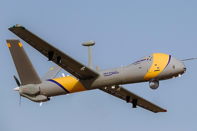 Elbit Systems' Hermes Starliner Unmanned Aircraft Systems (UAS). Click to enlarge.