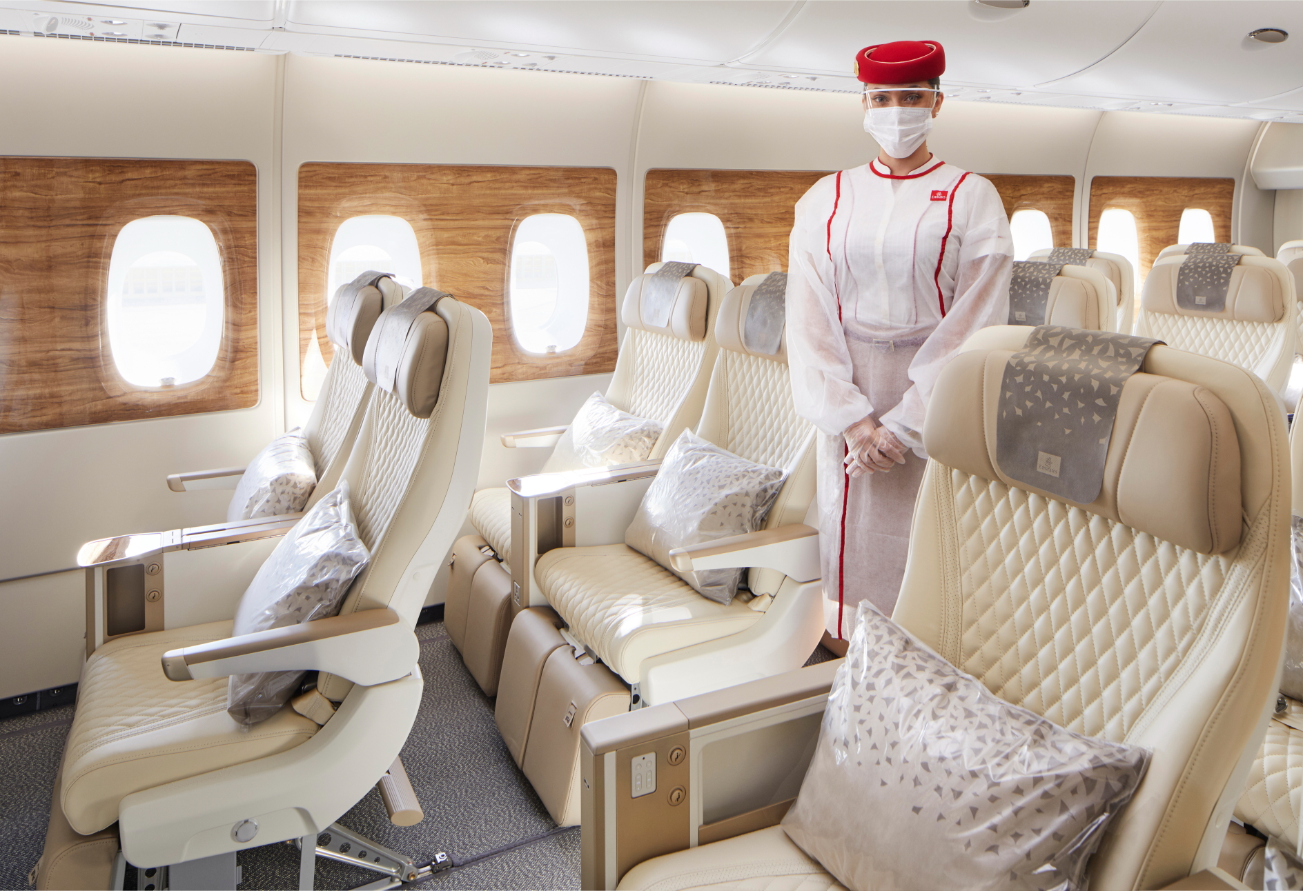 Emirates will showcase its new Premium Economy seats at the Arabian Travel Market 2021 (ATM) from 16-19 May. Click to enlarge.