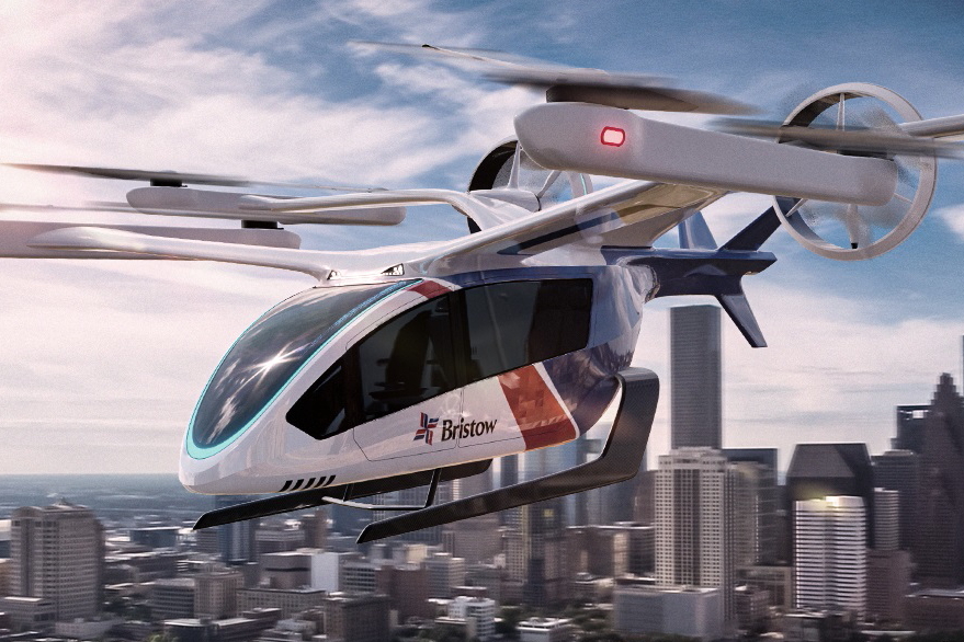 The Texas-based Bristow Group has placed an order for up to 100 electric vertical takeoff and landing (eVTOL) aircraft, with deliveries expected to start in 2026. Click to enlarge.