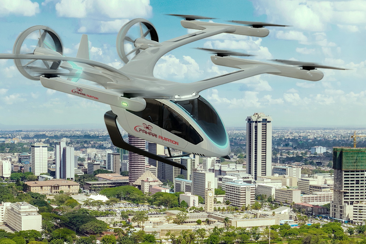 Eve Urban Air Mobility Solutions estimates that using UAM from the airport to downtown, eVTOL aircraft could reduce conventional road trips by up to 90% turning an hour and a half ride into a 6-minute flight. Click to enlarge.