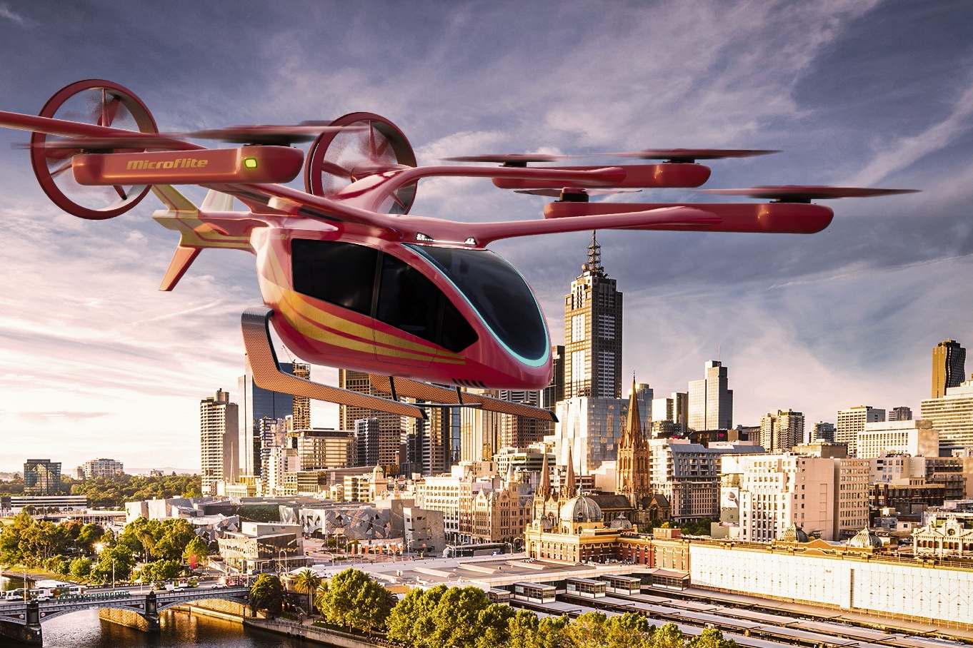 Eve Urban Air Mobility has partnered Microflite, an Australia-based helicopter operator. The two companies believe that by working together they can lay the foundation for urban air mobility operations in Australia, perhaps even as early as 2026. Click to enlarge.