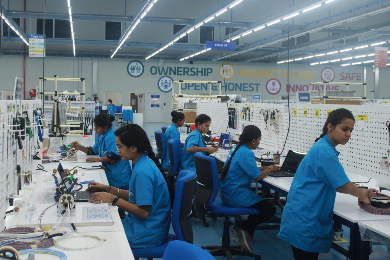 GKN Aerospace’s new wiring facility in Pune, India. Click to enlarge.