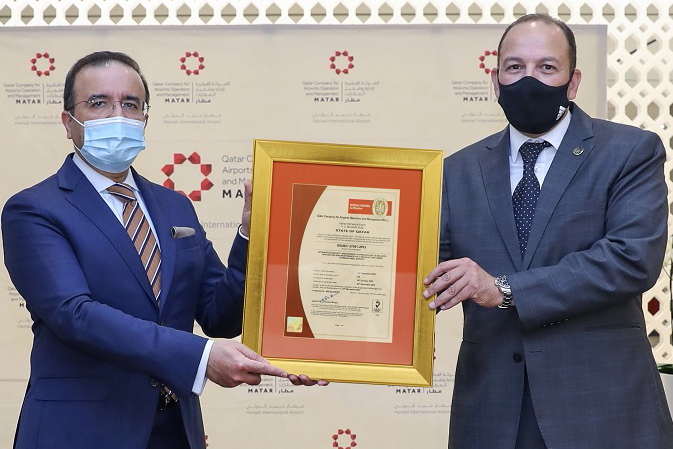 During the official handover ceremony at HIA, the ISO certificate was presented to Mr. Suhail Kamil Kadri, Senior Vice President (SVP) Technology & Innovation at HIA, by Mr. Hossam Refaey, Country Chief Executive of Bureau Veritas. Click to enlarge.