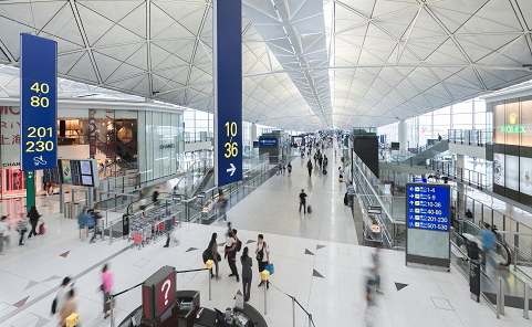 Hong Kong International Airport (HKIA) Terminal 1. Click to enlarge.