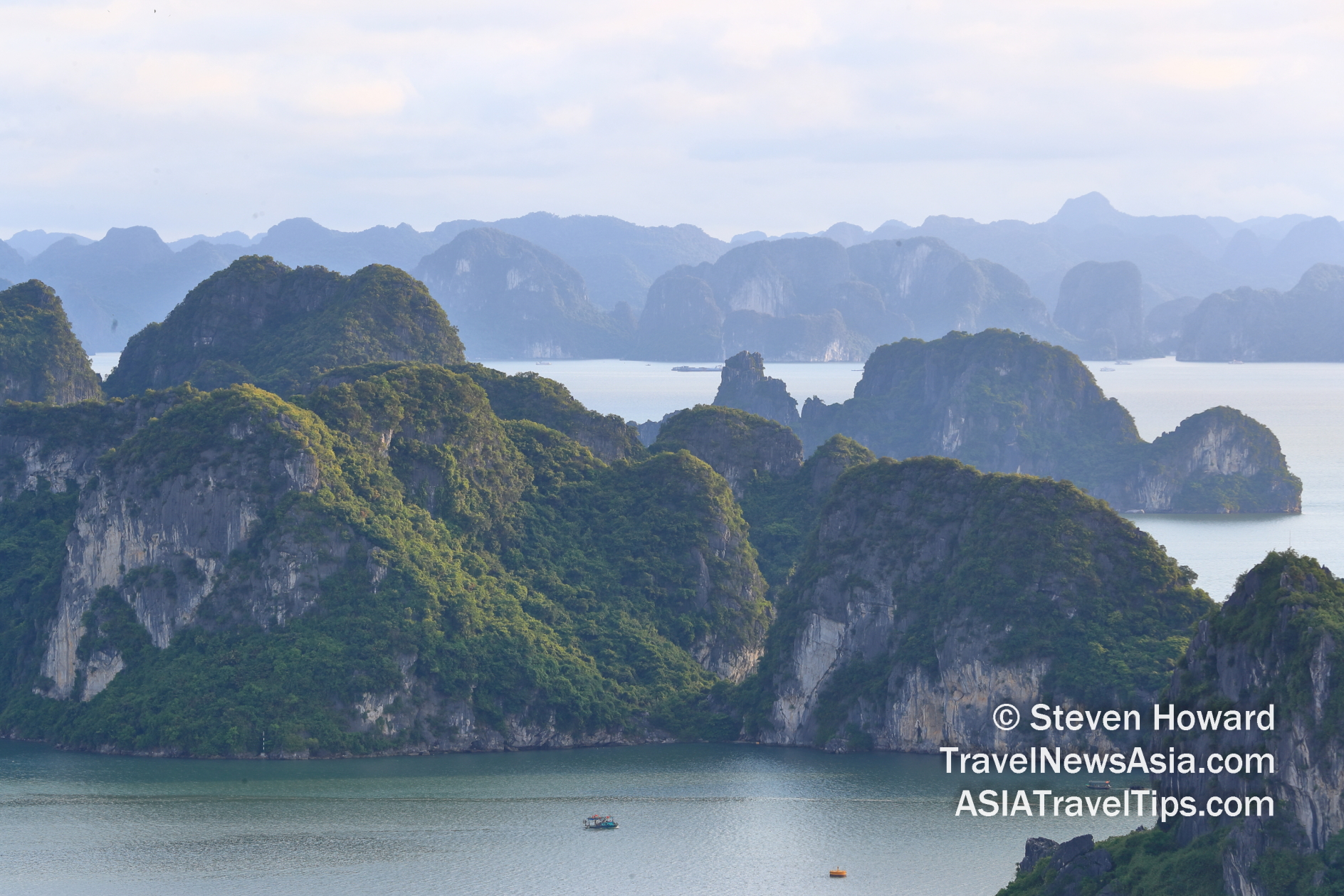 Halong Bay in Vietnam. Picture by Steven Howard of TravelNewsAsia.com Click to enlarge.