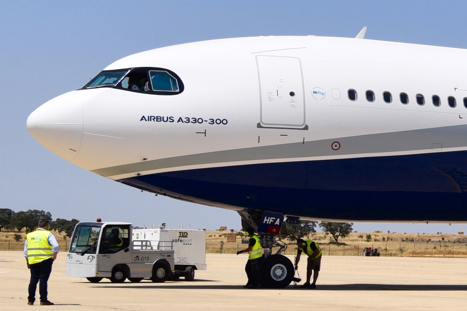 Hi Fly Airbus A330-300 reg: 9H-HFA. Click to enlarge.
