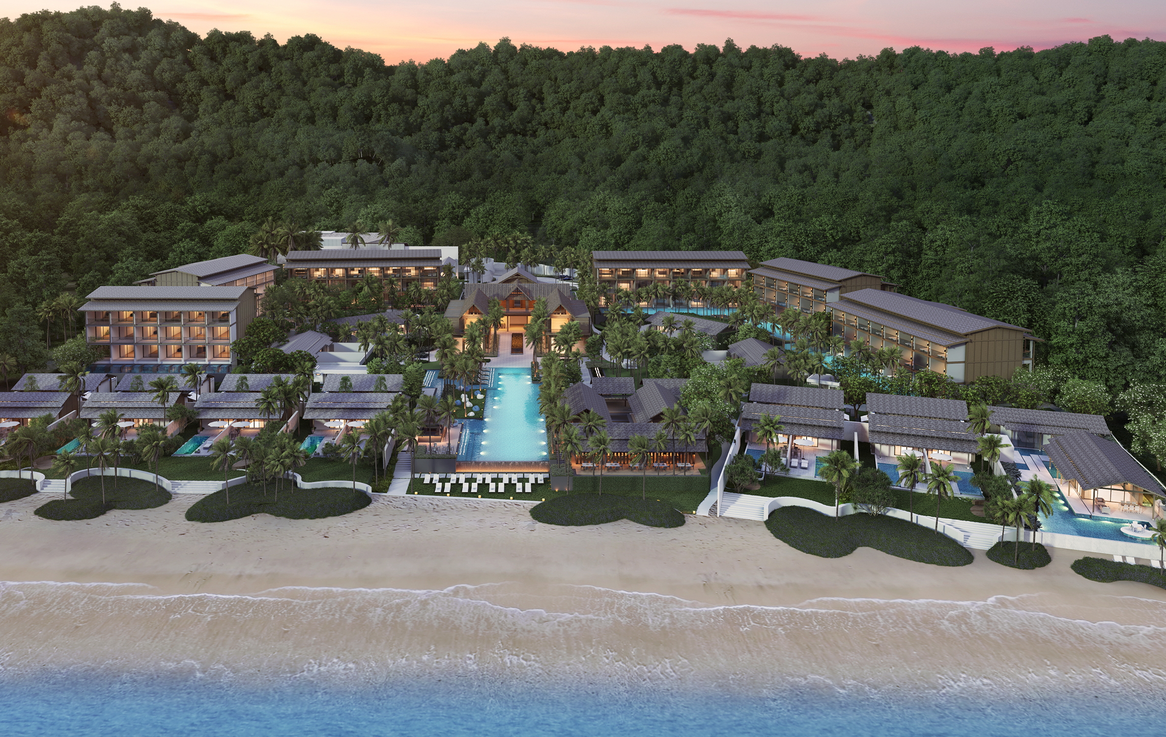 The 138-key Kimpton Koh Samui beachfront property will be located on Choengmon Beach, a short drive from Chaweng Beach, Fisherman’s Village in Bo Phut, and Koh Samui International Airport (USM). Click to enlarge.
