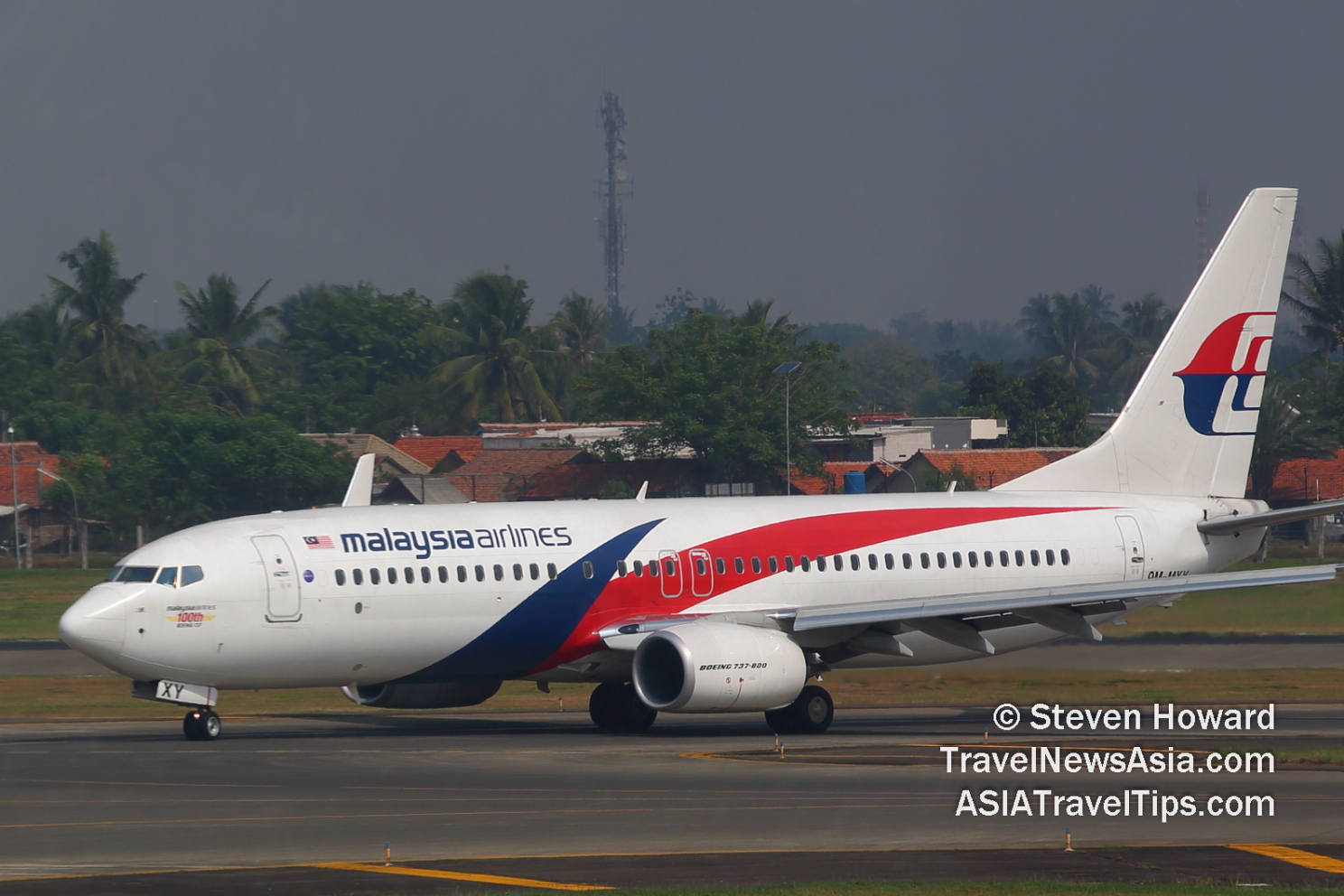 Malaysia Airlines Boeing 737 MAX 8. Picture by Steven Howard of TravelNewsAsia.com Click to enlarge.