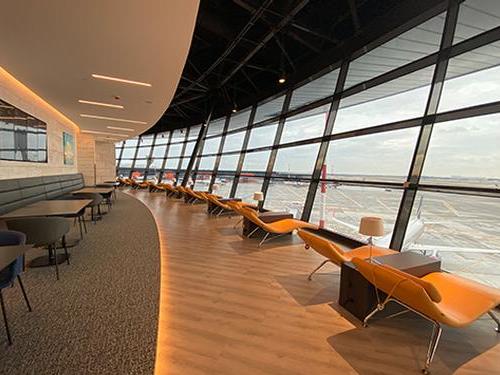 Malevich Lounge at Moscow Sheremetyevo International. Picture: Priority Pass. Click to enlarge.