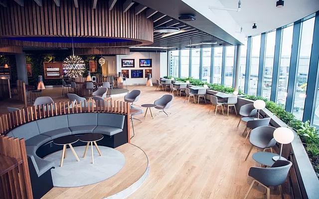 Menzies Aviation's Eventyr Lounge at Copenhagen Airport. Click to enlarge.