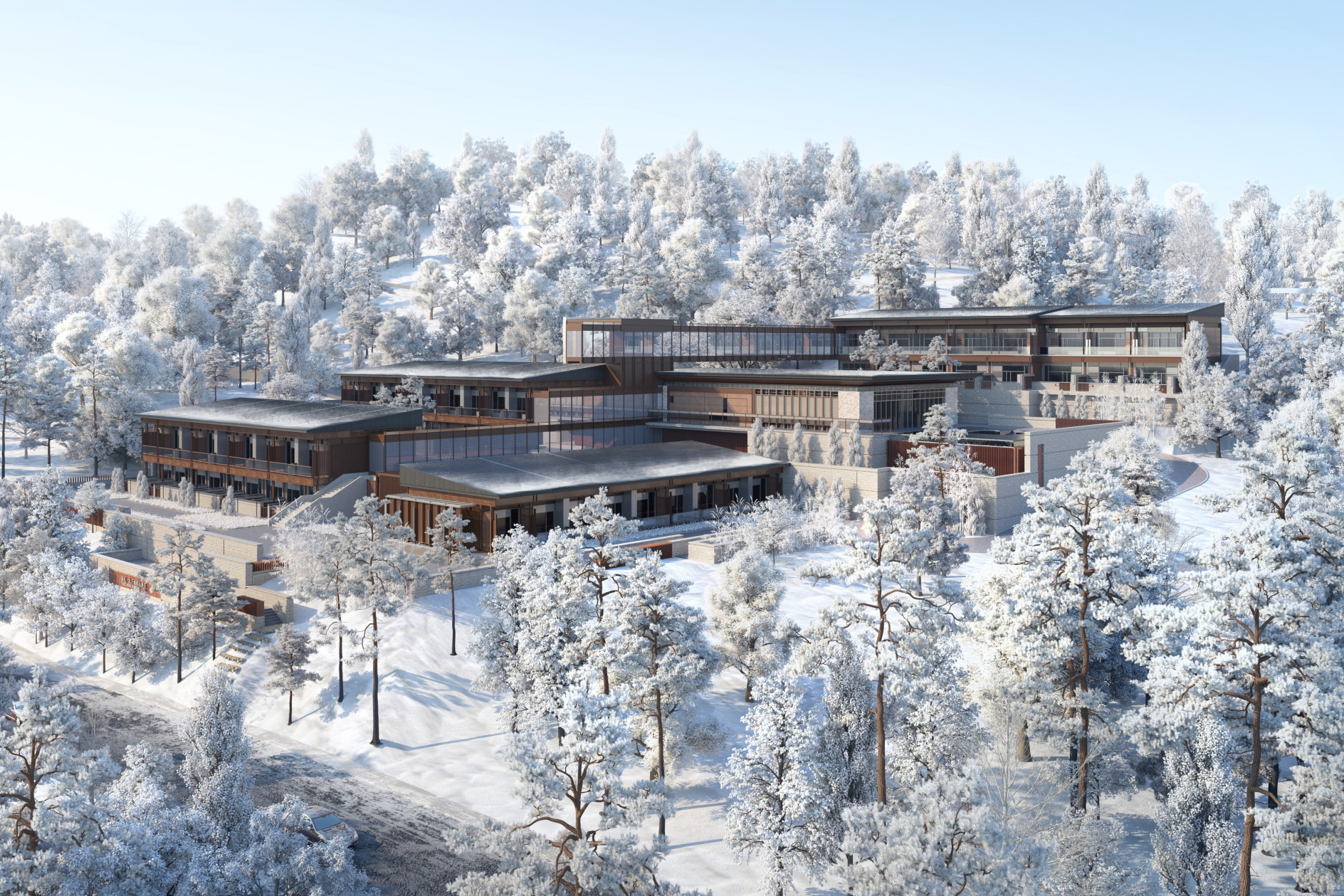 Oakwood Suites Chongli, the host city for the 2022 Winter Olympic Games. Click to enlarge.