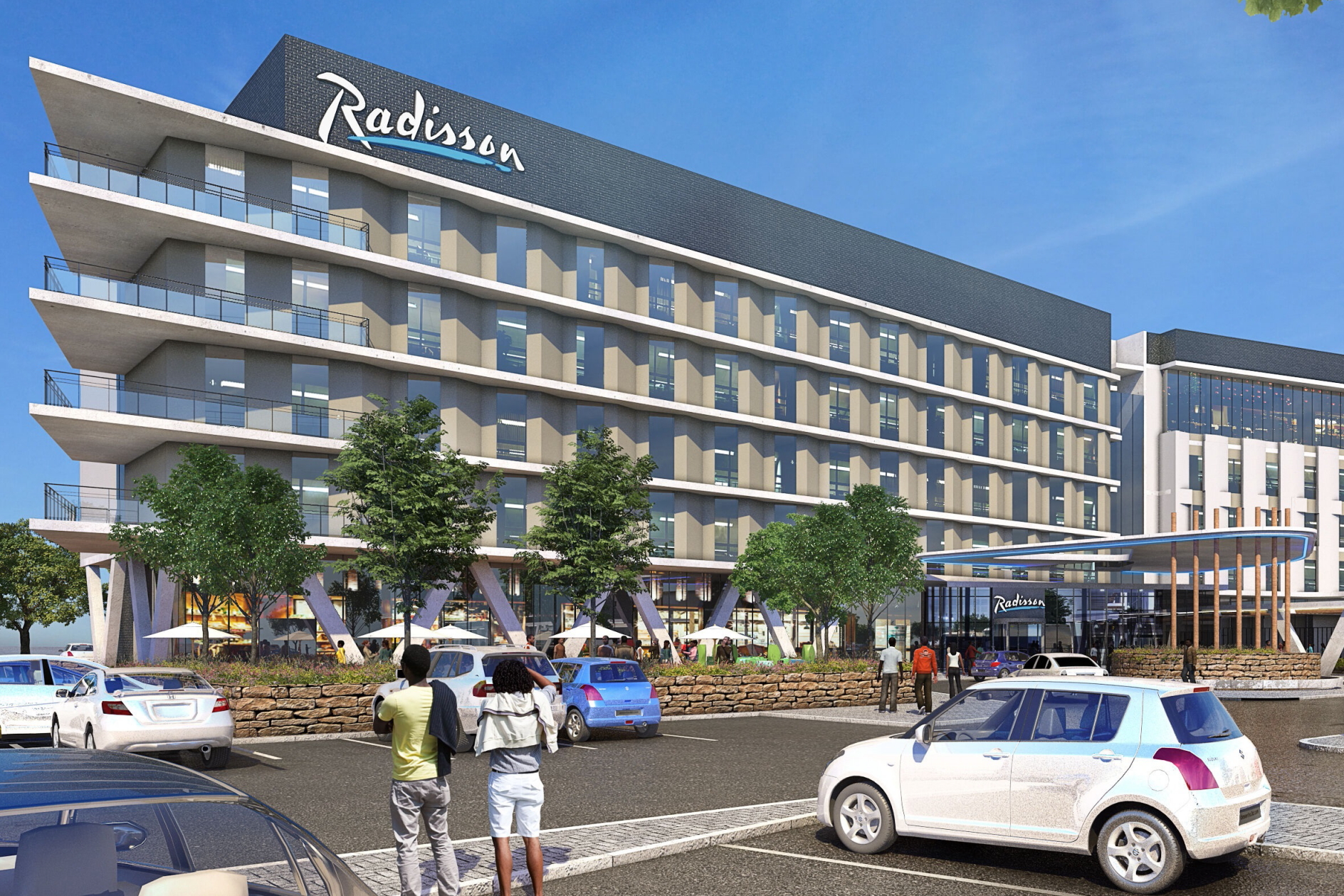Scheduled to open at the end of 2023, the Radisson Hotel Middelburg will be located adjacent to a brand new convention centre. Click to enlarge.
