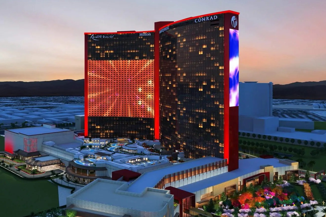 Resorts World Las Vegas will offer 3,500 guest rooms and suites from three premium Hilton brands, the largest multi-brand deal in Hilton’s history, including the largest Conrad Hotels & Resorts property in the world, one of the first LXR Hotels & Resorts locations in the U.S., and a marquee Hilton Hotels & Resorts hotel. Click to enlarge.