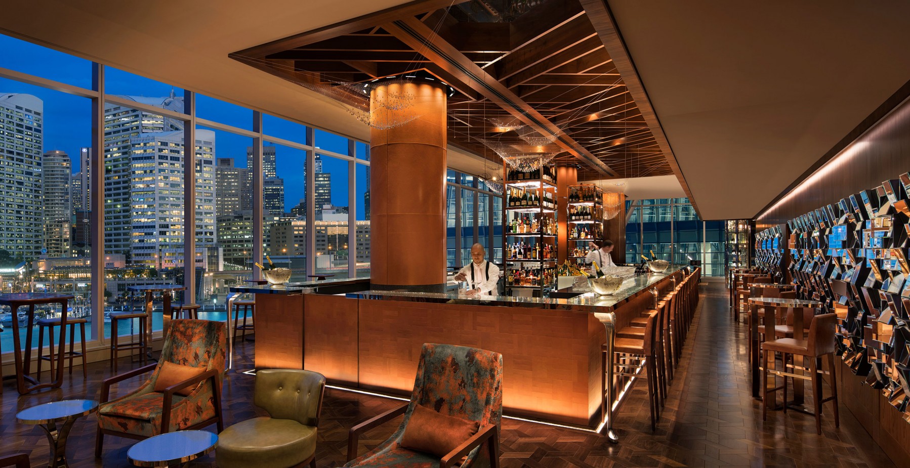 Champagne Bar at the Sofitel Sydney Darling Harbour. Click to enlarge.