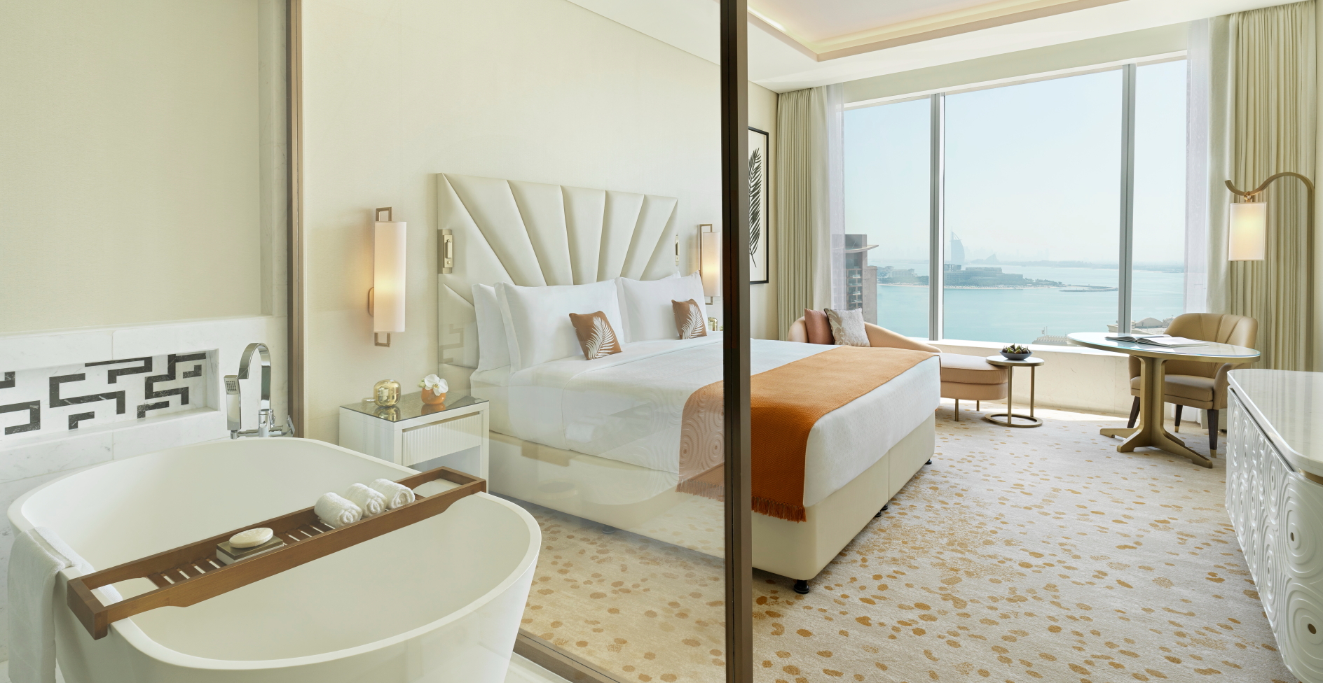 Deluxe Room at The St. Regis Dubai, The Pal. Click to enlarge.