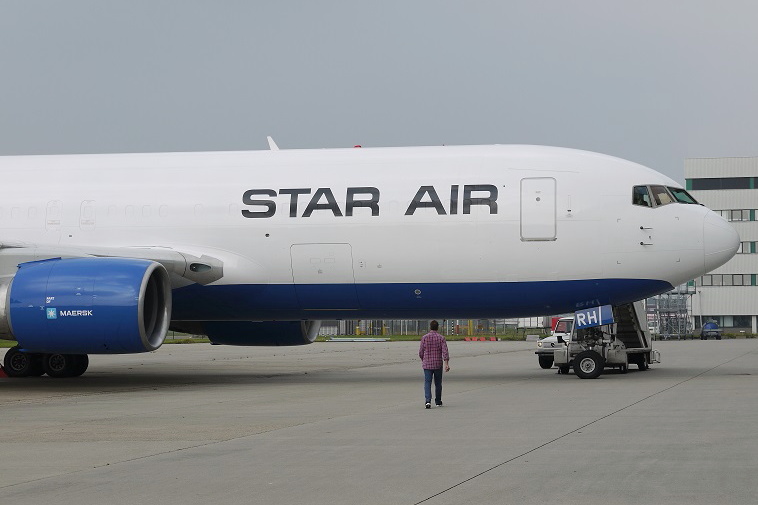 Freshly painted Star Air Boeing 767 converted freighter reg: OY-SRH. Picture: Star Air.. Click to enlarge.