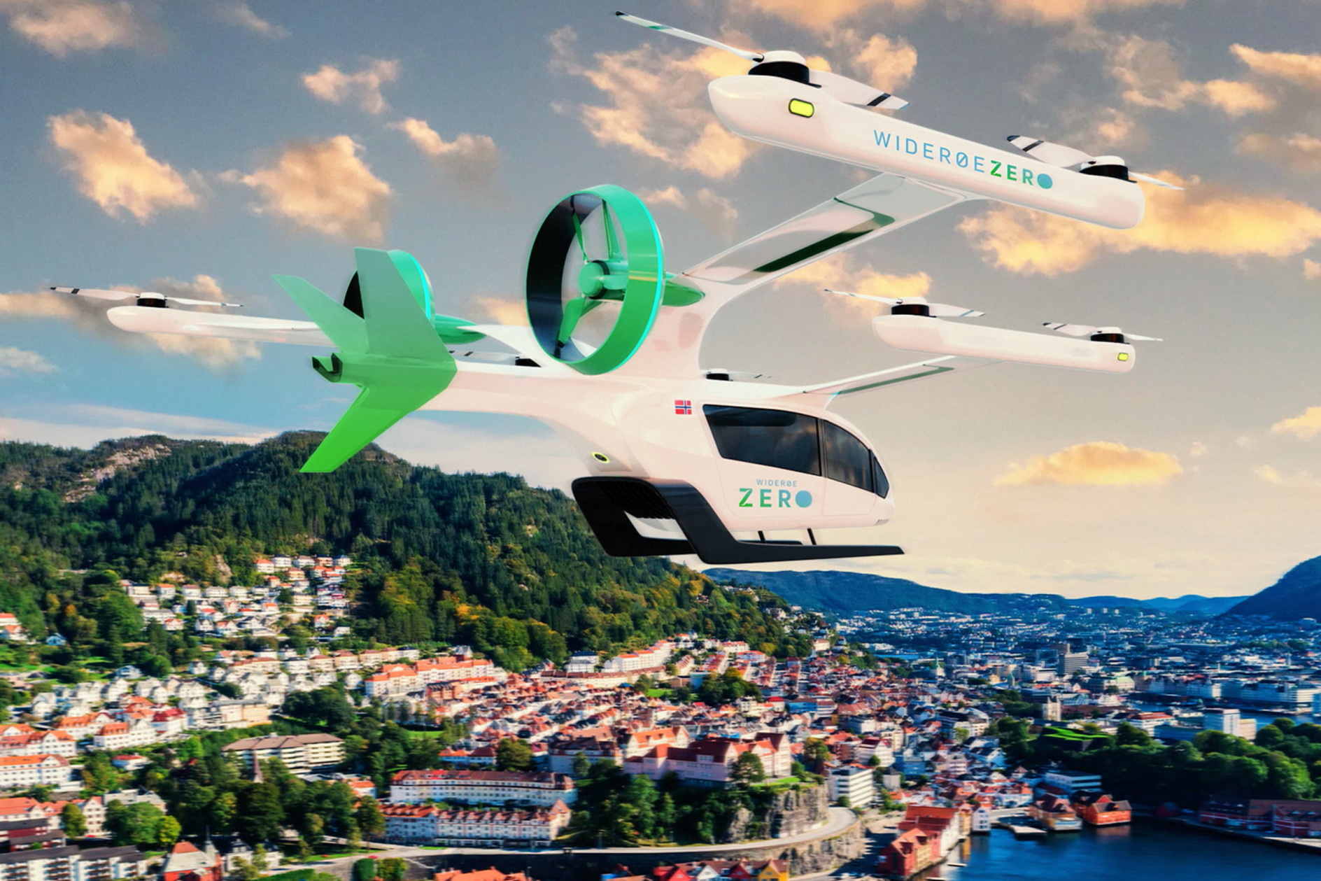 Eve has signed a MOU with Widerøe Zero to develop eVTOL operations in Scandinavia. Click to enlarge.