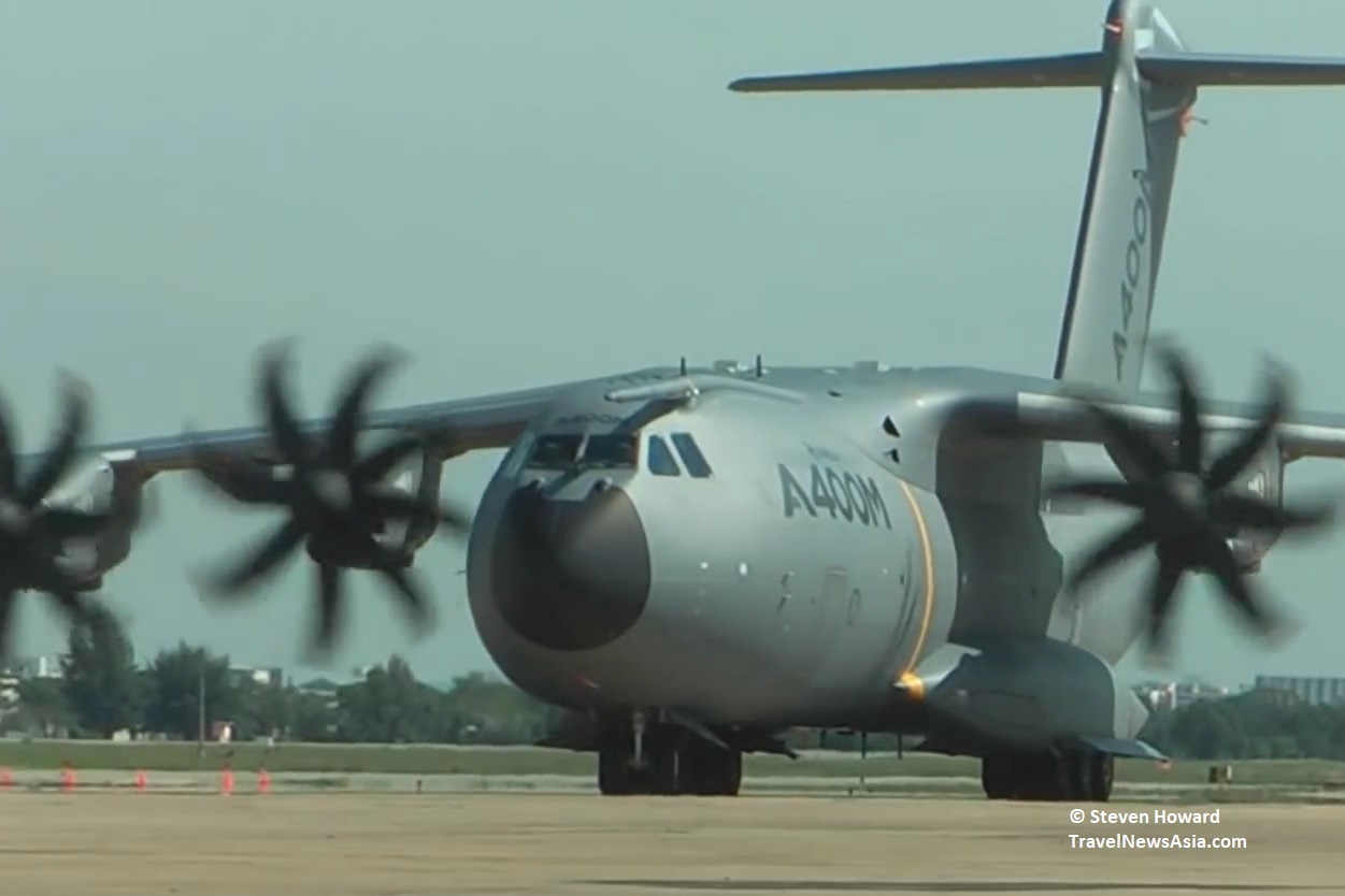 A400M. Picture by Steven Howard of TravelNewsAsia.com Click to enlarge.