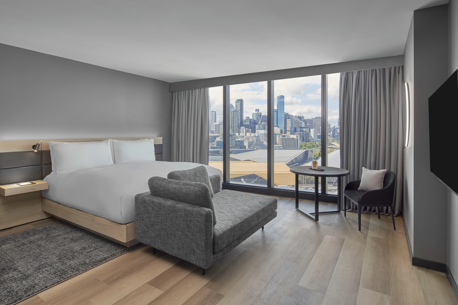 Deluxe Room at AC Hotel by Marriott Melbourne Southbank. Click to enlarge.