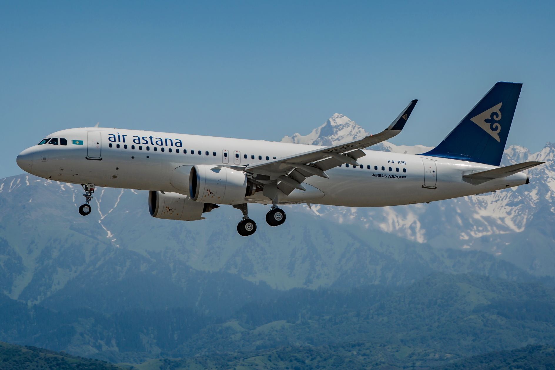 Air Astana A320neo. Click to enlarge.