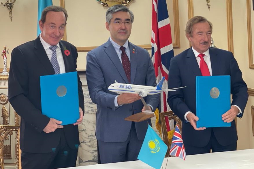 Air Astana is to lease three new Boeing 787-9s from ALC. Click to enlarge.