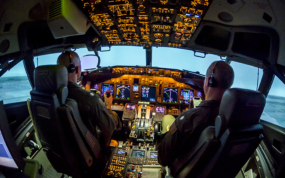 Cockpit of a P-8I maritime patrol aircraft. Picture: Boeing. Click to enlarge.