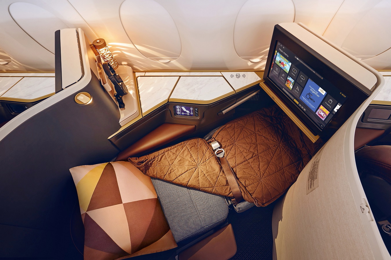 Etihad's Business Class is home to 44 Business Studios. Click to enlarge.