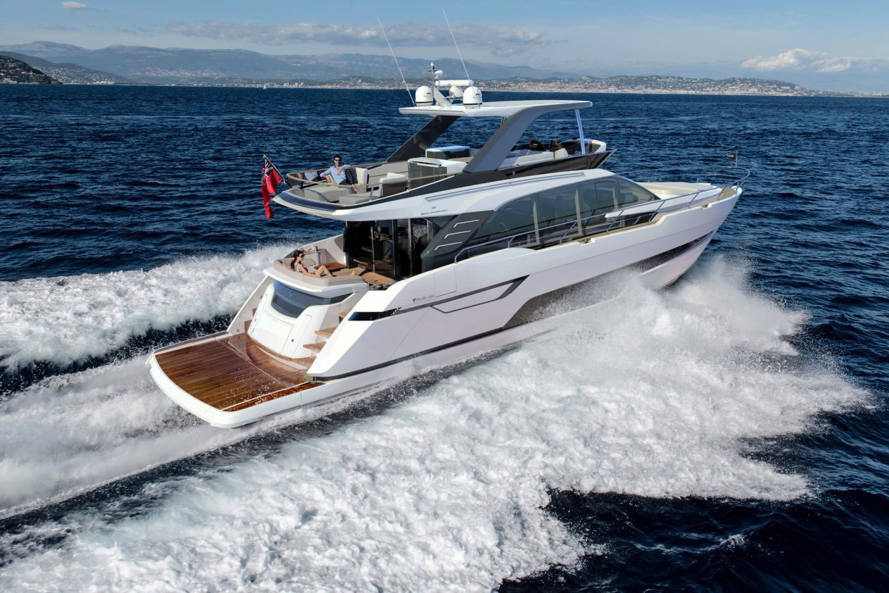 Le Fairline Squadron 68 fera sa première régionale au Thailand Yacht Show 2022 à Pattaya du 9 au 12 juin.  Cliquez pour agrandir.