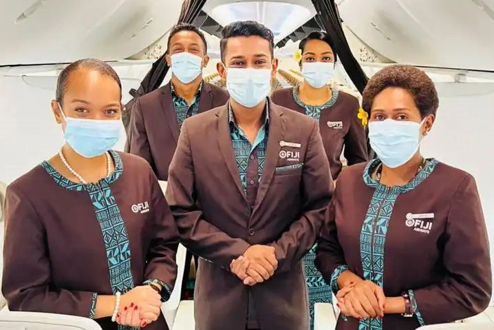 Warm welcome on Fiji Airways. Click to enlarge.