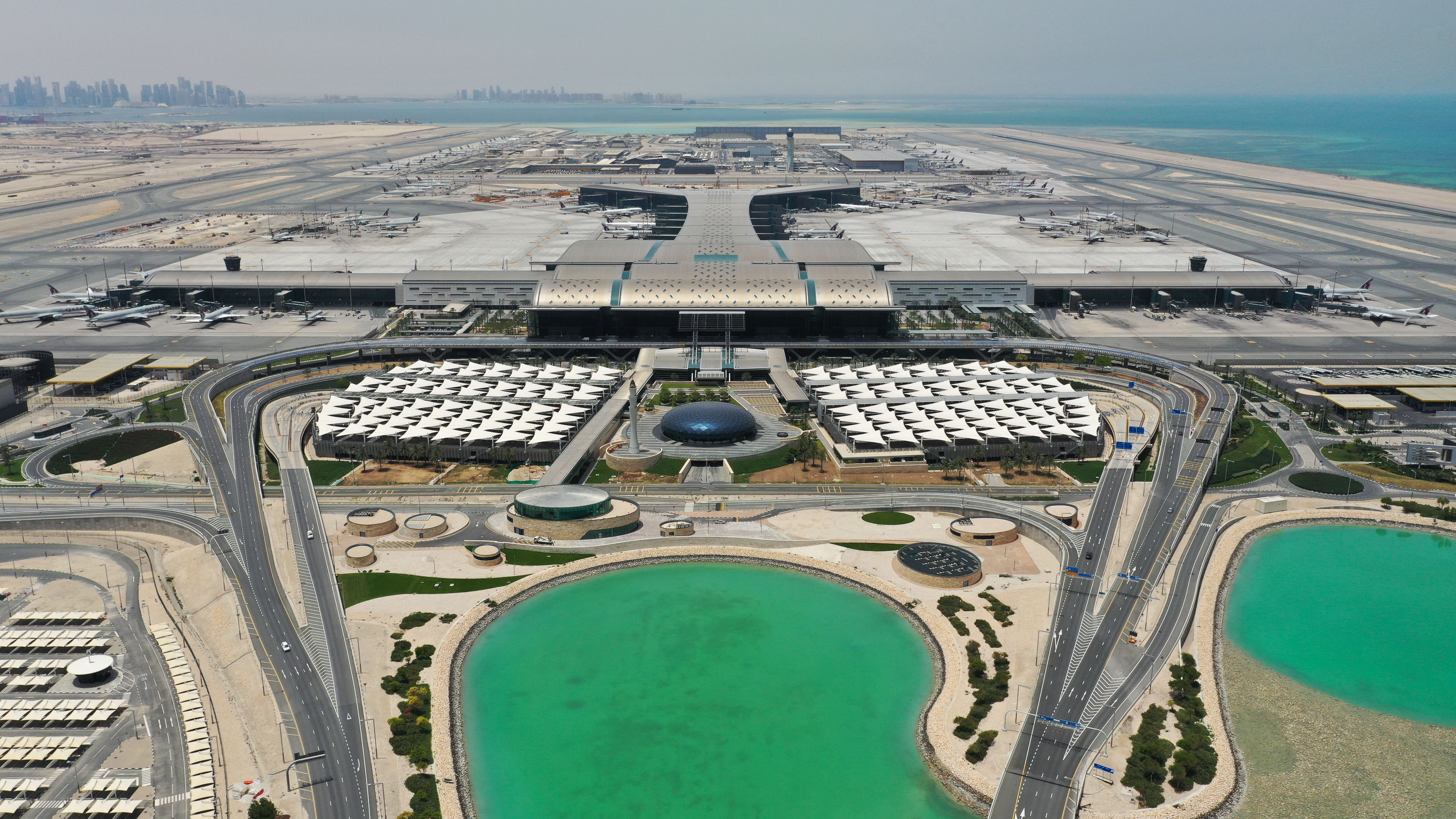 Hamad International Airport (HIA) in Qatar. Click to enlarge.