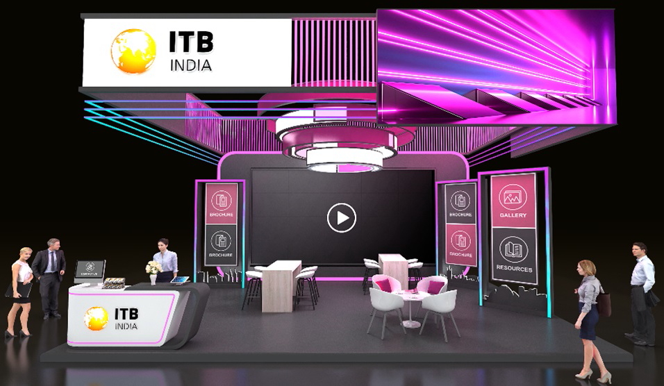 Virtual Booth at ITB India. Click to enlarge.