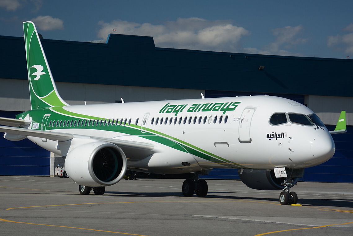 Iraqi Airways Airbus A220-300. Click to enlarge.