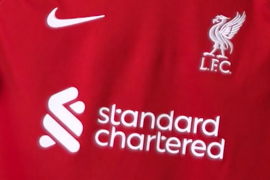 Standard Chartered has extended its partnership with Liverpool Football Club for a further four years. Click to enlarge.