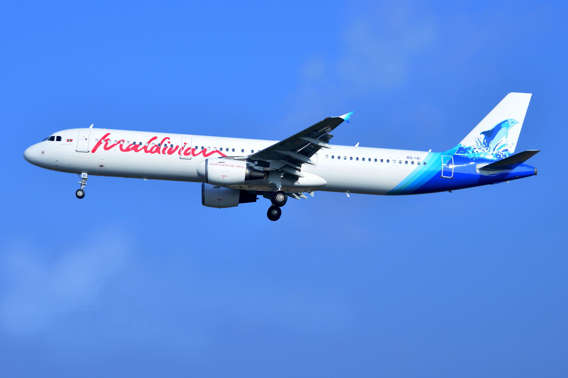 Maldivian Airbus A321. Click to enlarge.