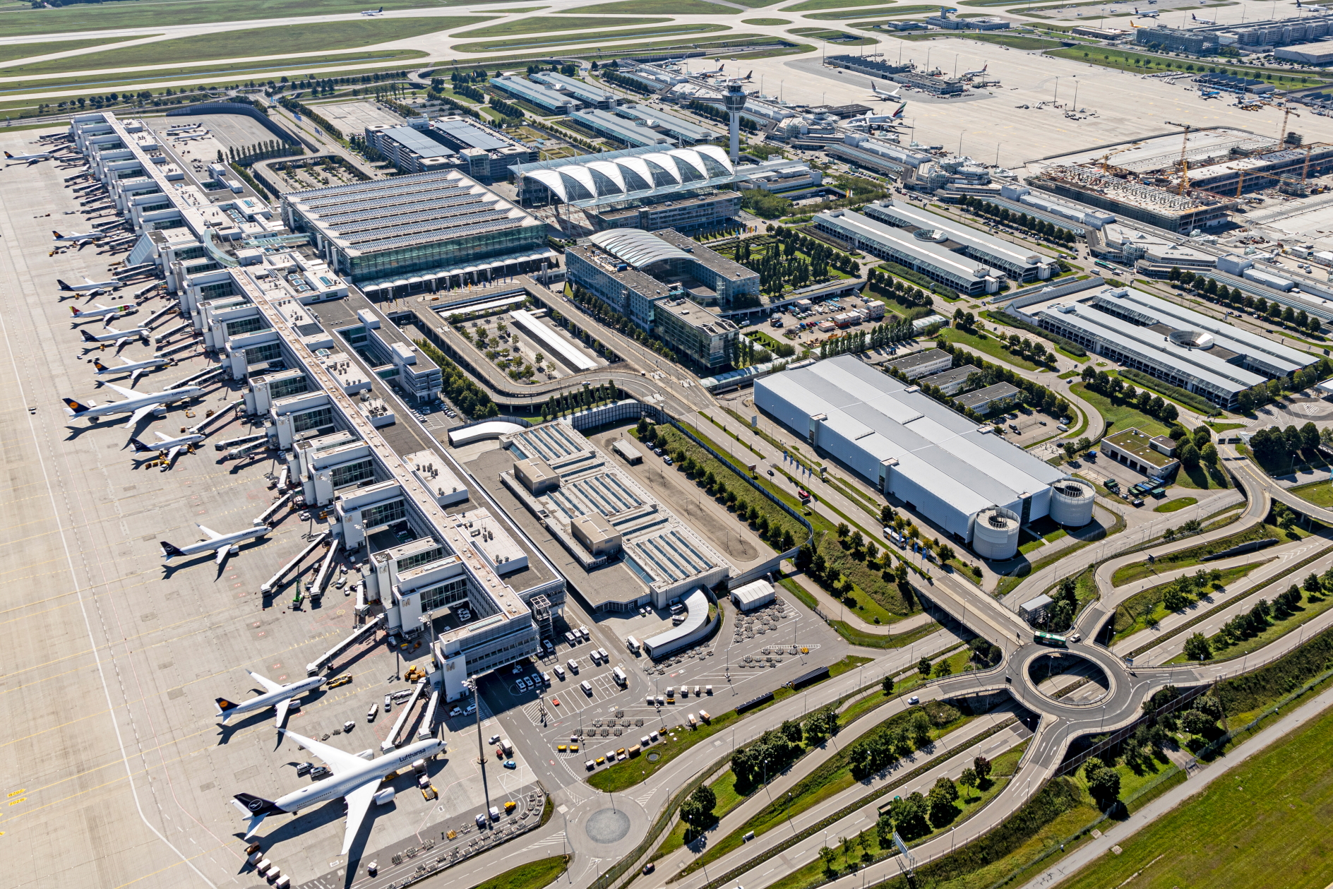 Munich Airport (MUC). Click to enlarge.