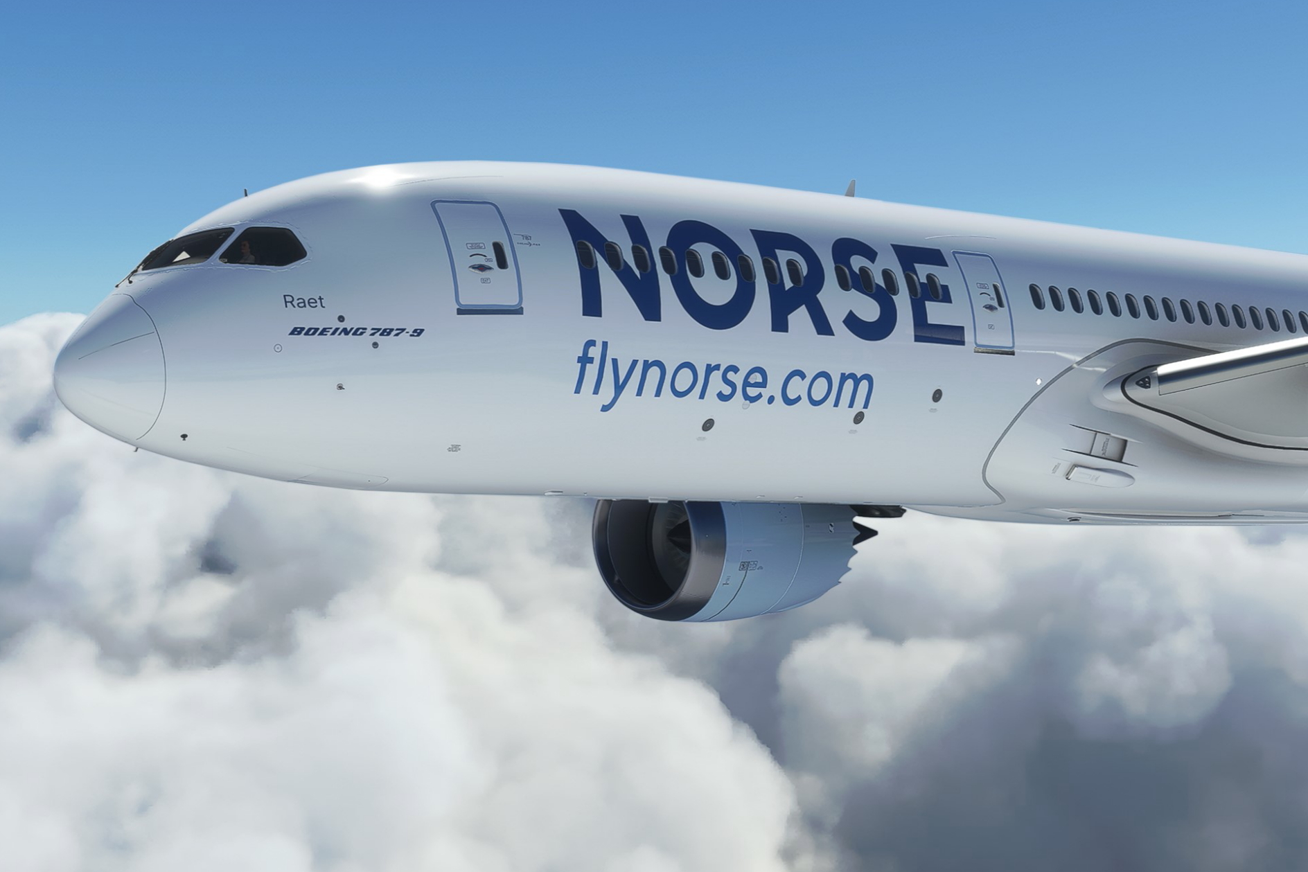 Norse Atlantic Airways Boeing 787-8. Click to enlarge.