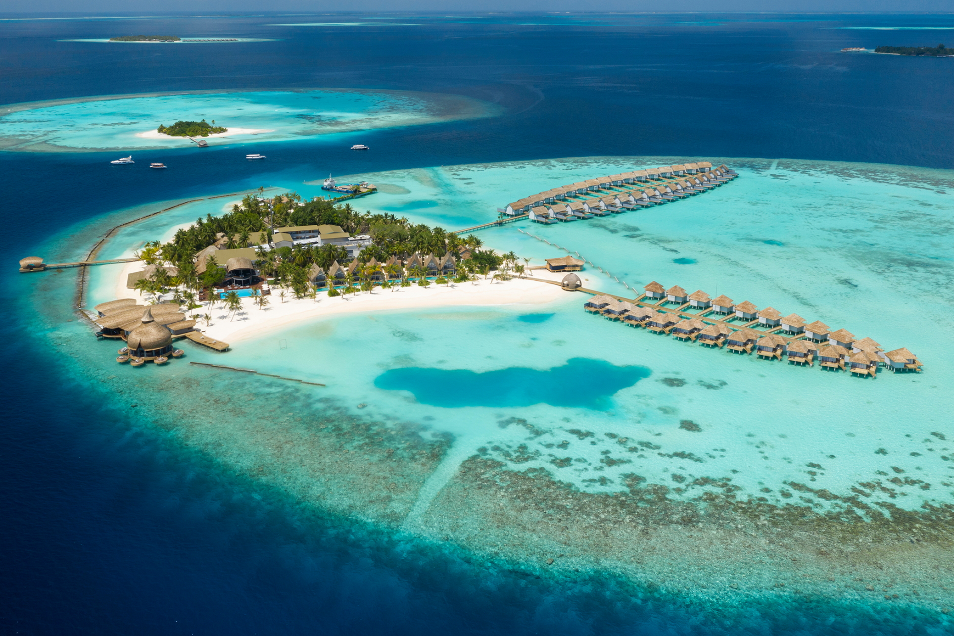 Outrigger Maldives Maafushivaru Resort. Click to enlarge.