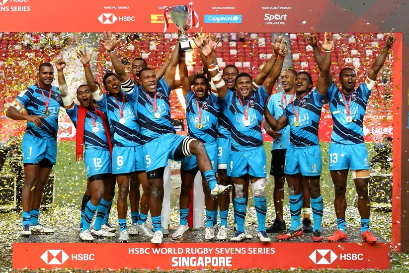 Fiji win Singapore Sevens 2022. Click to enlarge.